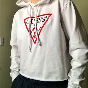 Guess cropped hoodie
